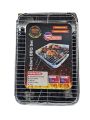 Portable BBQ Set AKA Instant Barbecue Set - Comes with 500gm premium charcoal, BBQ Net, stand & Tong & 2 Free Fire Starter.