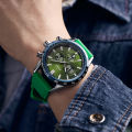 Swish foreign trade cross-border watch three eyes six needle movement chronograph function calendar silicone tape men's watch 1120.