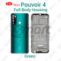 Tecno Pouvoir 4 Full Body Housing With Camera Glass (LCD Frame, Side/Middle Frame, Back Panel/Backshell). 