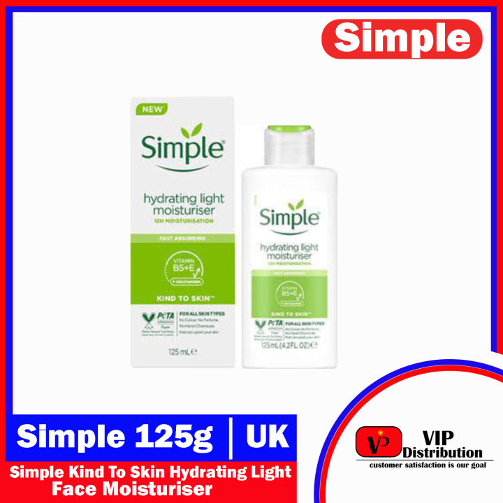 Simple Face Moisturiser - Simple Kind To Skin Replenishing Rich Moisturiser - 125ml