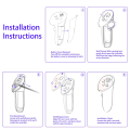 VR Controller Handle Cover for 3 Anti-Collision Protection Cover VR Gamepad Controller Replacement Parts Silica Gel.