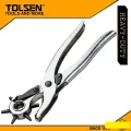 TOLS-9 Rotary Punch Revolving Leather Punch Pliers 9 Inch 230mm Leather Revolving Punch Plier Leather Hole Puncher Rotary Hole Punching Tools. 