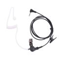 Straight Listen Only Transparent Flexible Acoustic Tube Earpiece 3.5mm Earphone headset Mono Jack for Walkie-talkie.