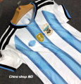 Argentina Home 2026 World cup Half Sleeve premium National Team Football Jersey (Logo Embroidery). 