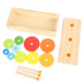 Wooden Sorting Stacking Toys For Boy Girl Educational Geometric Stacker New. 