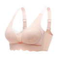 Summer Ultra-Thin Mesh Cup Underwear Women's Big Chest Small without Wire Accessory Breast Push up Push up Adjustable Breathable Bra. 