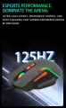 Jertech JR850 Gaming Mouse, Ergonomic RGB Gaming Mouse Wired with 4800 Adjustable DPI, 7 Programmable Buttons, Professional Software for Gamer Office [Black]. 