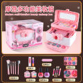 Imitation Beauty Kids Lipstick Cosmetics Girls Play Home Makeup Box Toy Nail Polish Kids Makeup Set. 