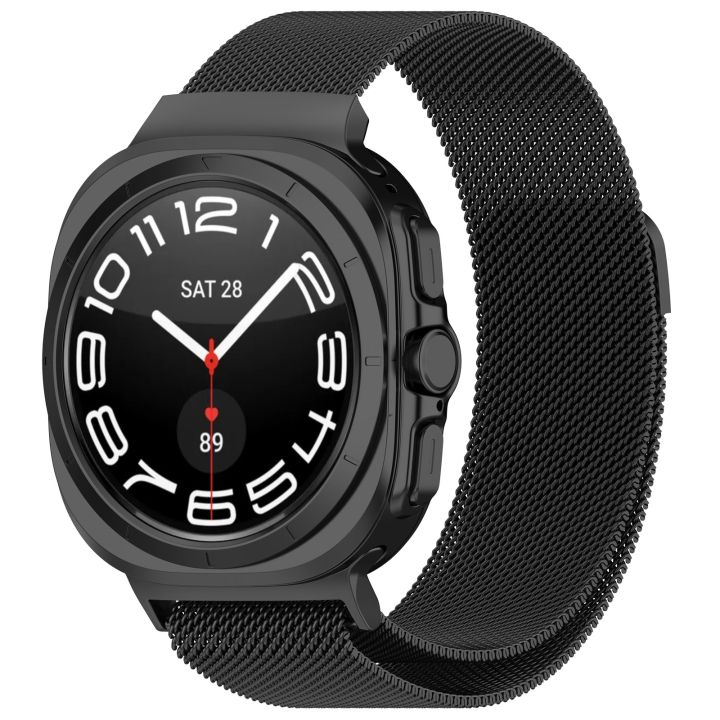 (Just a strap) For Samsung Galaxy Watch Ultra 47mm Milan Magnetic Metal Steel Watch Band