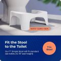 Dr's Advise Perfect Posture Plastic Squat Potty Step Stool 1 pcs for Western Toilet Scientific Angle, Anti-Slip, Anti-Constipation. 