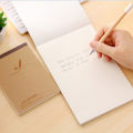 Mori Wood Office Kraft Paper Notepad Creative Stationery Blank Page Easy To Tear Scratch Paper Graffiti Draft Book.