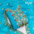 Aariz Super Shop Bangla Georgette/Jorjet Shalwar Kameez Unn Reddy Four Piece Dress for Eid.