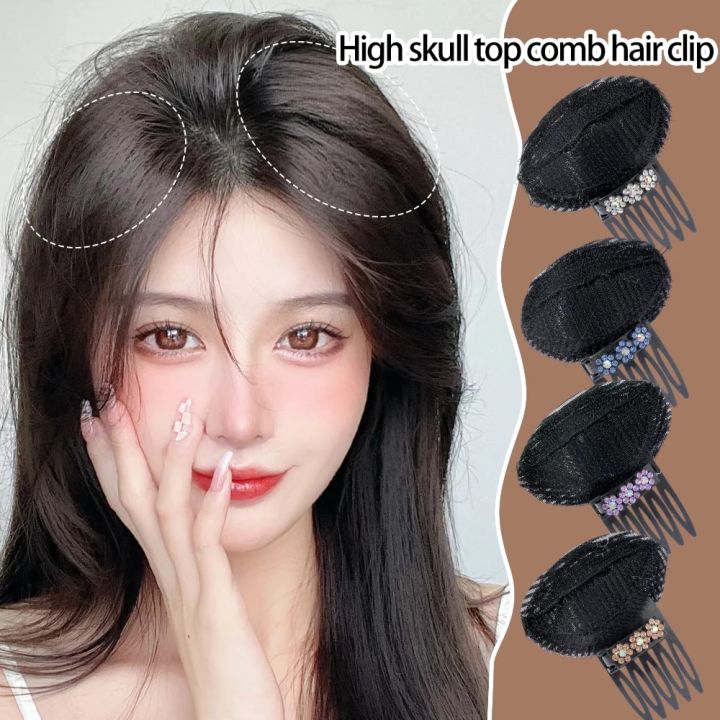 1pcs%20Rhinestone%20Invisible%20Fluffy%20Sponge%20Hair%20Clip%20Front%20Hair%20Line%20Volume%20Base%20Puff%20Cushion%20Hair%20Bun%20Hair%20Styling%20Hair%20Hairpin%20-%20Image%203