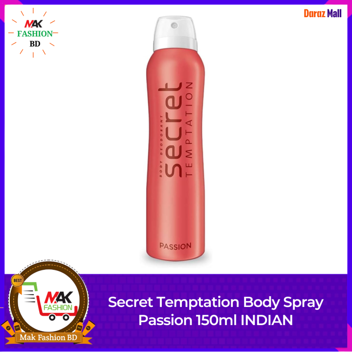Secret Temptation Body Spray Passion 150ml INDIAN