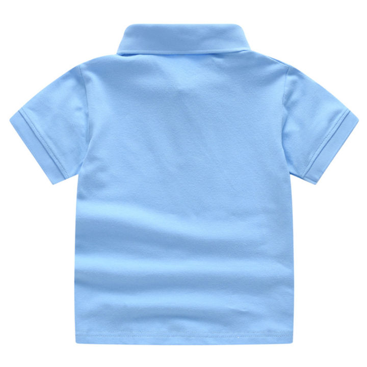 GC%20Boys%20Lapel%20Short%20Sleeves%20T-shirt%20Simple%20Solid%20Color%20Tops%20Summer%20Cotton%20Breathable%20Shirt%20For%201-10%20Years%20Old%20Kids%20-%20Image%209