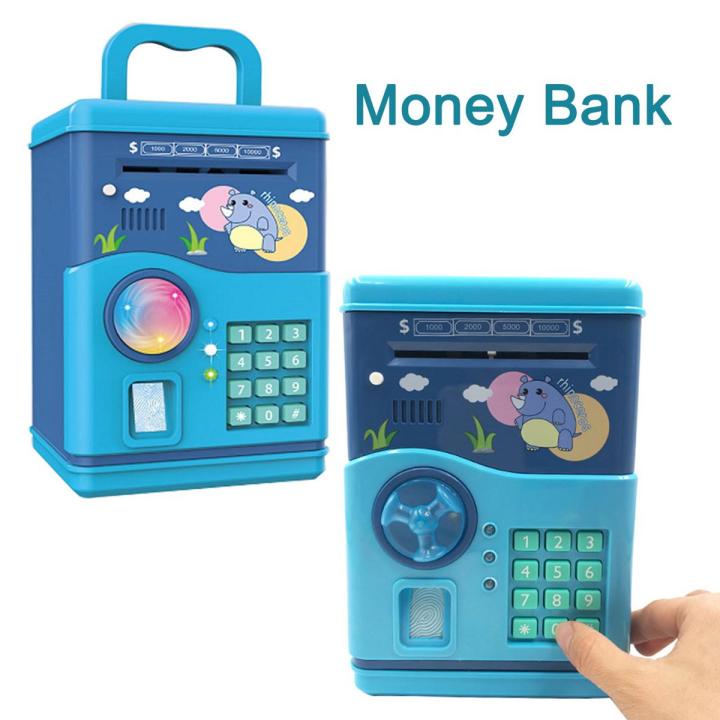 Armored Car Piggy Bank With Password - Music, Lights, And Paper Money Roller For Kids Savings