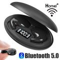 【FUPANG】Homel TWS Wireless Bluetooth Earphone Noise Reduction Stereo Headphones LED Display Bluetooth Earbuds Hands Free Sleeping with Display Charging Case.