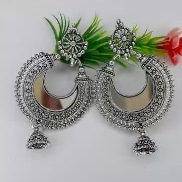Oxidised silver Metal Fashion Oxidized Silver Color Designer - Main Image