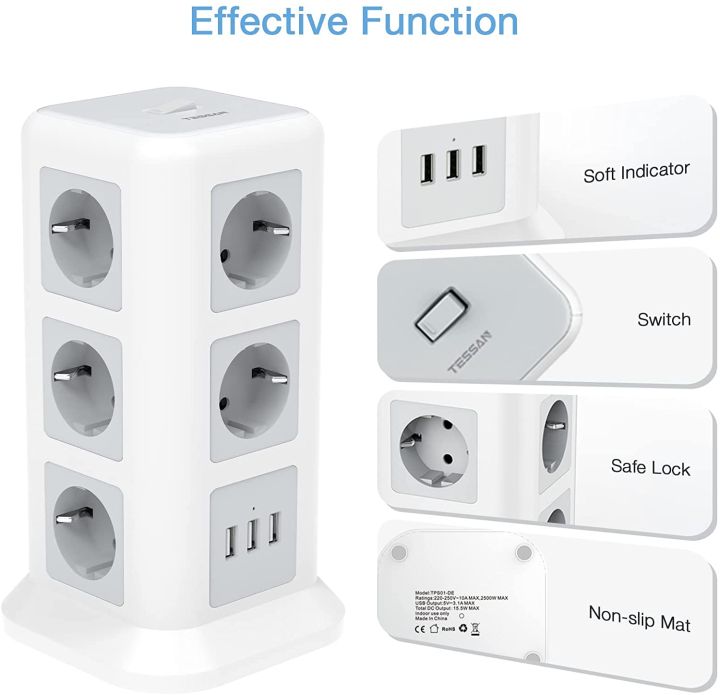 TESSAN%20Vertical%20Power%20Strip%20Multiple%20Tower%20Socket%20Surge%20Protector%20EU%20Plug%20Outlets%20with%20USB%20Ports%202m%20Extension%20Cable%20Home%20Office%20-%20Image%204