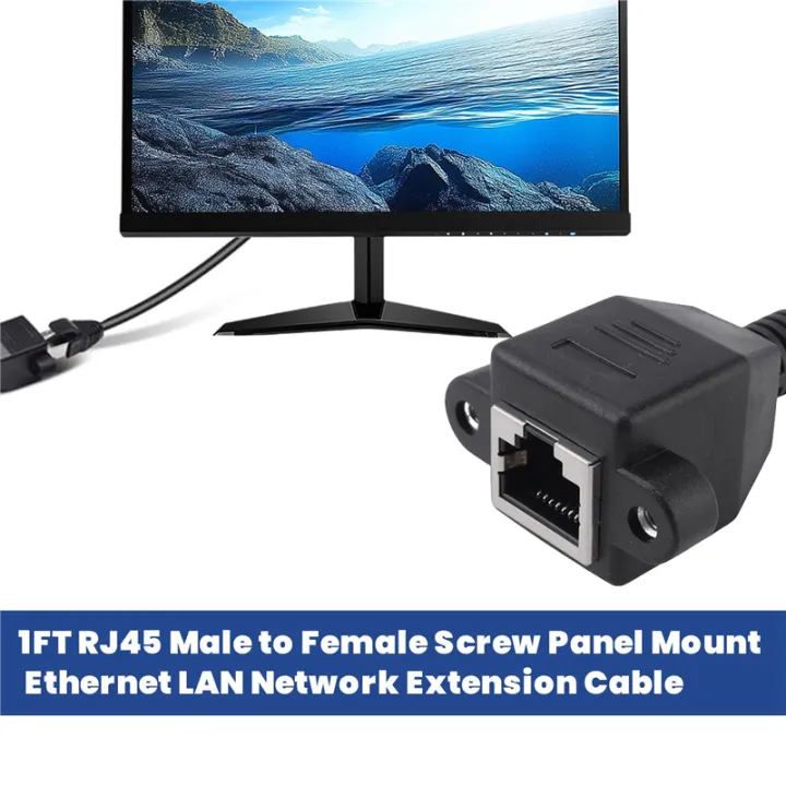 1FT%20RJ45%20Male%20to%20Female%20Screw%20Panel%20Mount%20Ethernet%20LAN%20Network%20Extension%20Cable%20-%20Image%203