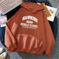 Brand stranger things 1983 Print Hoody Men Harajuku Soft Sweatshirt Fashion Warm Hooded Autumn Fleece Casual Sportswear.