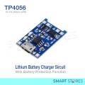 5V 1A 18650 TP4056 Micro USB Lithium Battery Charging Board Charger Module. 