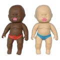 Kawaii 2 Items/ Lot Kids Toys Soft Squishy Figures Baby Dolls Mini Reborn Doll Stress Relief Toy For Children's Birthday Present. 