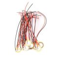 2PCS-35mm Buzzer COPPER PIEZO ELEMENT  Sounder Sensor Trigger Drum Disc Vibration Knock Sensor 35mm Copper Piezo Element With Cables. 