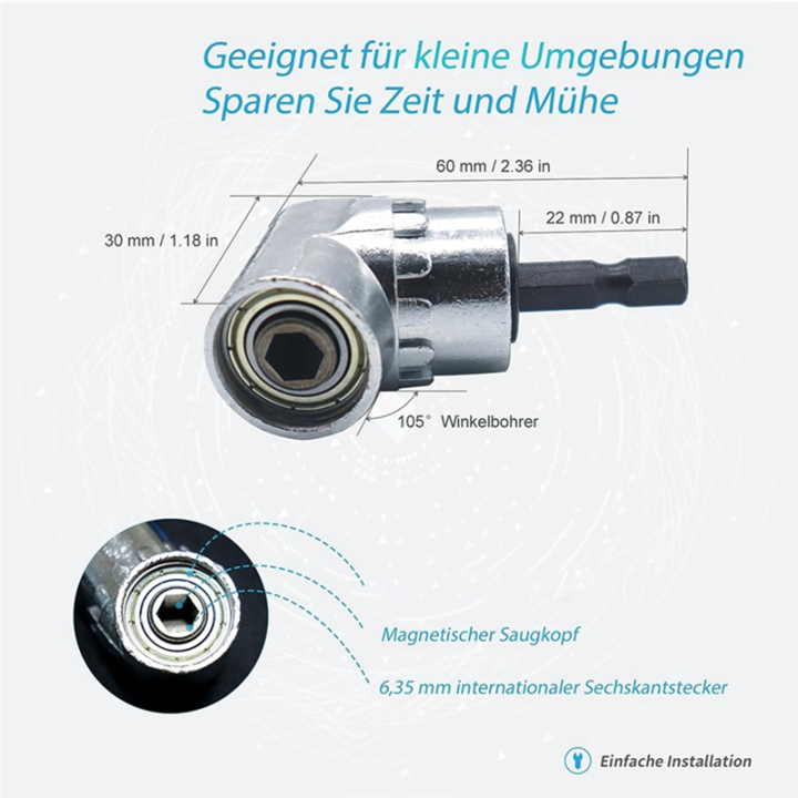 Flexible%20Drill%20Bit%20Extension%20Set%208Pcs,%20Hex%20Shank%20105%C2%B0Right%20Angle%20Drill%20Bit%20Attachment%20Set%20Kit%20Universal%20Socket%20Adapter%20-%20Image%206