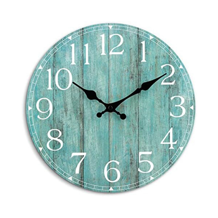 Wall%20Clock%20-%20Teal%20Green%20Wall%20Clocks%20Battery%20Operated%20Silent%20Non-Ticking%20-%20Turquoise%20Clock%20Decorative%20for%20Patio%20Office%20Easy%20to%20Use%20-%20Image%202