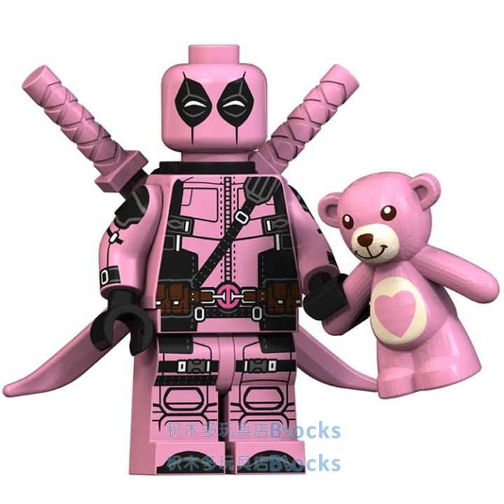 【Yurui】Compatible with New Marvel Super Hero Deadpool Domino Building Blocks Doll Assembled Toys