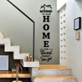 Welcome Home Wall Stickers Simple Door Sticker Bedroom Room Decoration Wall Decal. 