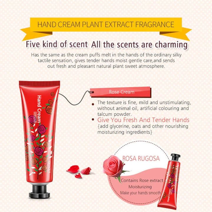 BIOAQUA%20Moisturizing%20&%20Hand%20Care%20Rose%20hand%20Cream-%2030g%20-%20Image%202