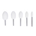 Durable 20Pcs Wool Felt Mounted Mandrel Polishing Buffing Wheels Grinding Bits Grinder Head Polish Watch Jewelry Rotary Tool Accessories Attachment - 1/8 Inch Shank. 