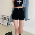 Black Jeans Women's New High Waist Tight Hot Girl Super Short Shorts Outdoor All-Matching PantsaWord Hot Pants Wholesale. 