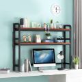Table Organizer H28*L30 Inches Iron Lateral Filing Display Shelves Book Shelf Shelf Standing Table Top Space Saving Premium Solution.