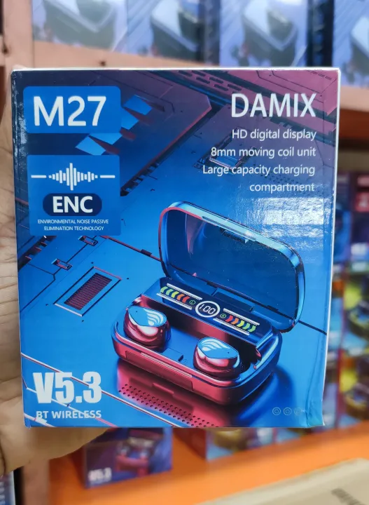 M27%20TWS%20Wireless%20Earphones%20Bluetooth5.3%20Stereo%20Headphones%20Sport%20Waterproof%20Earbuds%20Headset%20Charging%20Box%20With%20Mic%20-%20Image%202