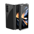 For Samsung Galaxy Z Fold 5 Case Transparent Plating Antioxidant Clear Cover for Samsung Galaxy Z Fold5 Back Cover. 