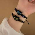 1/2Pcs Cute Cartoon Black Cat Bracelets For Couples Hand Woven Pull-out Bracelet Fashion Accessories for Girls Birthday Gift. 