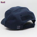 Navy Blue Tactical Operator Ripstop Cotton Baseball Cap With Loop Patch. 