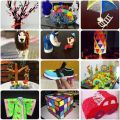 3D painting pen Three-color supplies Crafting Doodle Drawing Arts Printer PLA/ABS Filaments Kid Gift Pink.