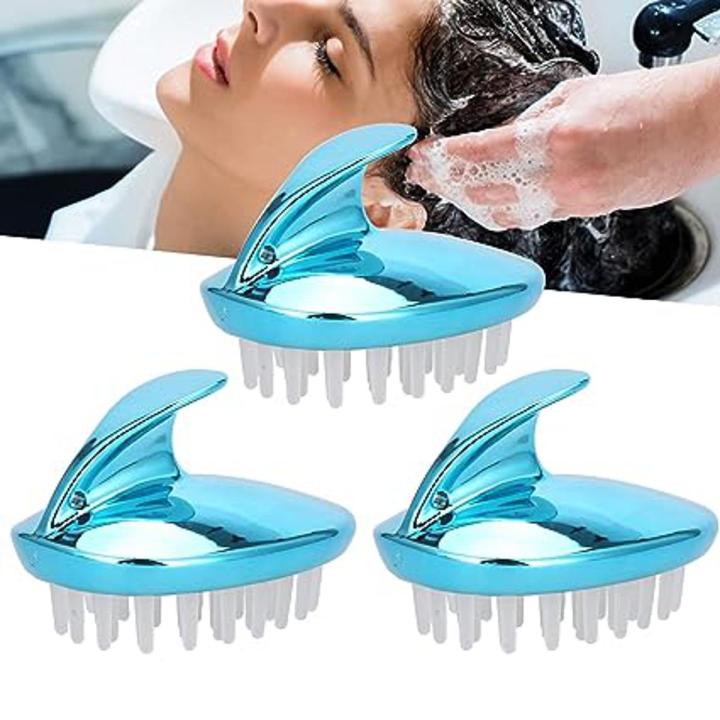 Shampoo Scalp Head Shower Massage Massager Cleaning Clean Scrub Hair Brush Comb, Random Colour