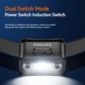 PHILIPS LED Headlamp Sensor Head Flashlight Ten Types of Lighting Type-C Rechargeable Headlight Outdoor Camping Fishing Lantern.