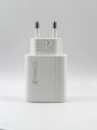 18W Type C Quick Fast Power Adapter With Type-C Cable Or Micro-B Cable Rimlo RC03 For (Note 7 Pro Note 8 Pro,8 lite Charger ETC -White. 
