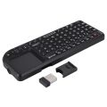 2.4GHz Wireless Touchpad/Rechargeable Ultra Mini Thin USB Backlit Keyboard for PS3/4, XBOX 360.