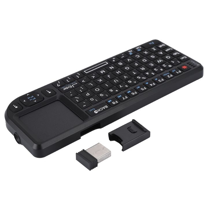 2.4GHz Wireless Touchpad/Rechargeable Ultra Mini Thin USB Backlit Keyboard for PS3/4, XBOX 360