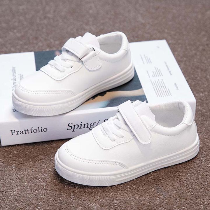 【The-Best】 Children's White Shoes 2022 Autumn New Korean Style Primary  School Students' White Sneakers with Soft Sole for Boys and Girls Sports  Shoes