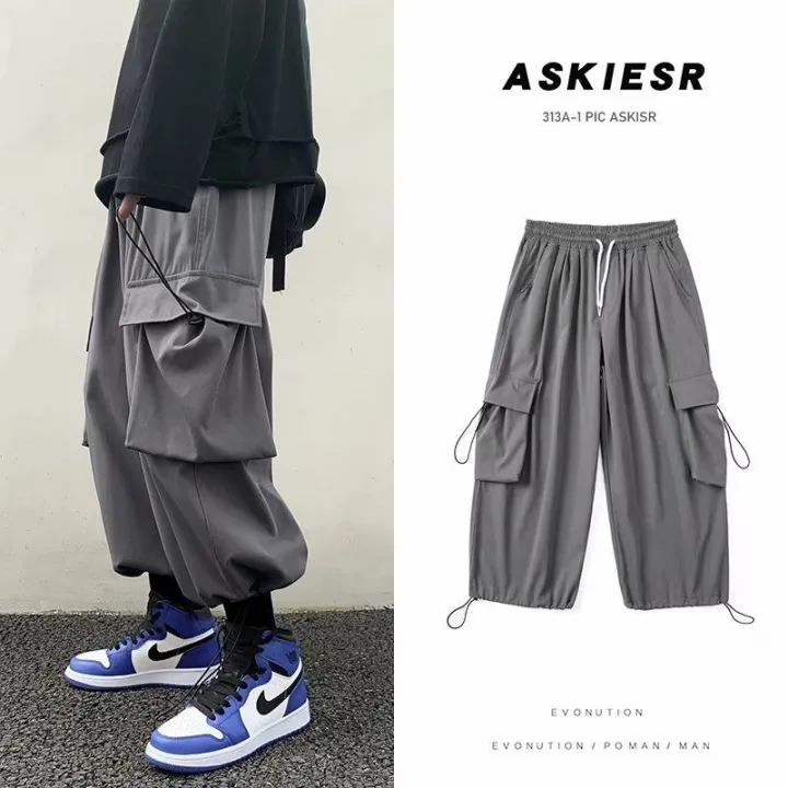 insFashion%20Cargo%20Pants%20Male%20Korean%20Trendy%20Hong%20Kong%20Style%20Student%20Drawstring%20Ankle-Tied%20Loose%20Ninth%20Straight%20Casual%20Pants%20-%20Image%206