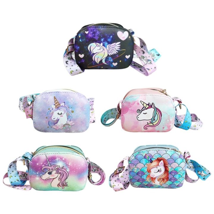 Girls%20Shoulder%20Bag%20Cartoon%20Rainbow%20Unicorn%20PU%20Phone%20Bag%20Baby%20Children's%20Single%20Shoulder%20Messenger%20Parent-child%20Accessories%20Bag%20-%20Image%203