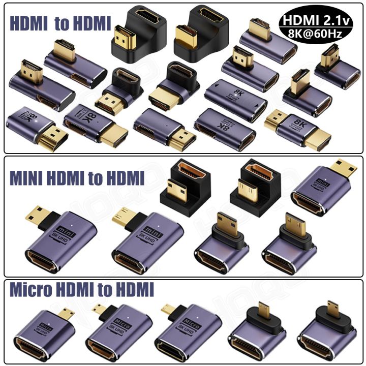 360%20Degree%20Mini%20HDMI%20U-shaped%20Adapter%20180%20Mini%20HDMI%20Male%20to%20HDMI%20Female%20Angled%2090%20l%20Type%20Converter%20HD%202.1V%20Extension%204K%208K%2060Hz%20-%20Image%205